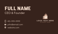 Cute Coffee Mug Bear Business Card
