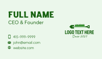 Green Grass Shovel  Business Card
