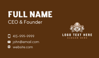 Beaver Lumberjack Logging Business Card