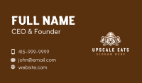 Beaver Lumberjack Logging Business Card Image Preview