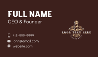 Barber Pole Business Card example 2