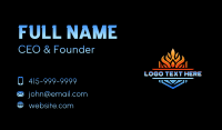 Fire Ice Heating Business Card Design