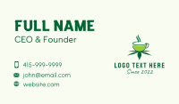 Marijuana Tea Cafe  Business Card Design