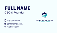 House Repair Paintbrush Business Card Design