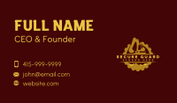 Builder Excavator Backhoe Business Card