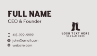 Rubber Boots Shop Business Card