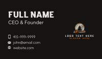 Chainsaw Lumberjack Carpentry Business Card Design