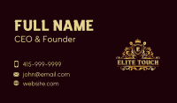 Floral Luxury Crest Business Card Image Preview