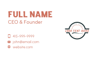 Restaurant Cafe Wordmark Business Card Design