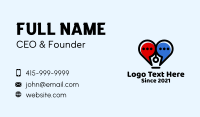 Heart Pen Chat  Business Card Design