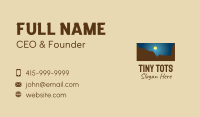 Mountain Range Moon  Business Card