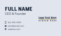 Western Rodeo Wordmark Business Card Design
