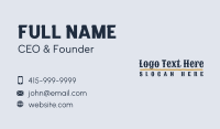 Hip Business Card example 3