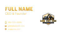 Excavator Backhoe Machinery Business Card