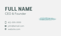 Signature Business Card example 3
