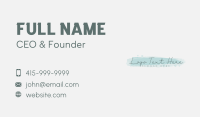 Feminine Watercolor Signature  Business Card