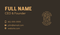 Golden Wellness Lady Business Card