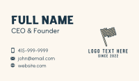 Woven Rattan Flag  Business Card