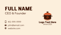 Casserole Cooking Pot  Business Card Design