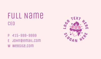Cupcake Woman Bakery Business Card