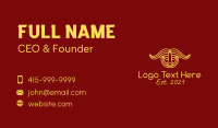 Yellow Taurus Bull  Business Card