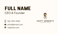 Happy Girl Doll Toy  Business Card Image Preview