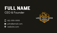 Construction Excavator Digger Business Card