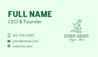 Green Eco Building Business Card Image Preview