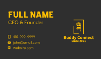 Golden Chair Wifi  Business Card Image Preview