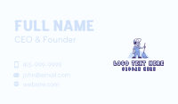 Cleaning Custodian Janitor Business Card Design
