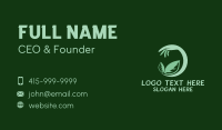 Leaf Gardening Hand  Business Card