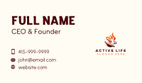Roast Grill Flame  Business Card