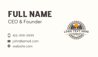 Wood Sawmill Workshop Business Card Design