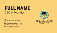 Boy Hexagon Badge Business Card