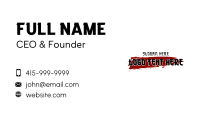 Texture Business Card example 1