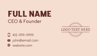 Retro Hipster Company  Business Card