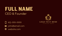 Royal Shield Crown Crest Business Card