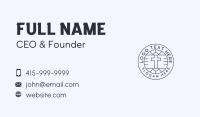 Christian Church Fellowship Business Card Design