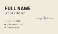 Elegant Pastel Lettermark Business Card