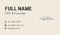 Elegant Pastel Lettermark Business Card Image Preview