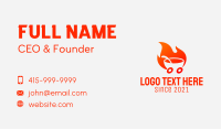 Fire Noodles Delivery  Business Card