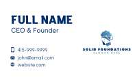 Blue Cleaning Bucket Business Card