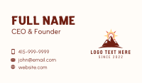 Sunset Mountain Hiking  Business Card