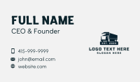 Modern Cargo Truck Emblem Business Card