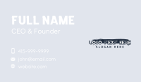 Grungy Punk Studio Wordmark Business Card