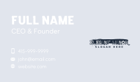 Grungy Punk Studio Wordmark Business Card Design