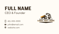 Trucking Construction Mover Business Card