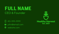 Green Garden Shovel Business Card Image Preview