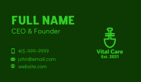 Green Garden Shovel Business Card Image Preview