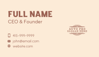 Classic Western Saloon Business Card